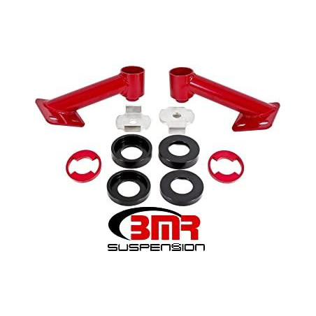 BMR 15-18 Ford Mustang S550 Rear Cradle Bushing Kit w/ Centering Sleeves- Black